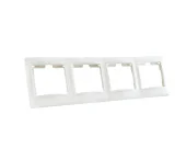 Рамка 4 постовая белая LUNA 1000kW