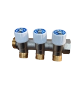 Распределительный коллектор с клапаном, наклонный 35° - 3-ходовой ITALIA