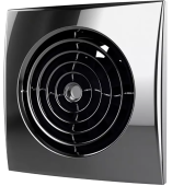 Дизайнерский вытяжной вентилятор с обратным клапаном DICITI AURA 4C D100 Chrome