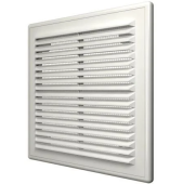 Вентиляционная квадратная решетка 1515Р ERA, белый, ABS пластик