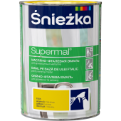 Масляно-фталевая эмаль SNIEZKA Supermal 0,8л, желтая