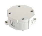 Коробка распределительная с клеммником, d80 мм, IP 44, Р 1, внешняя