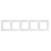 Рамка 5 постовая белый NILOE Legrand