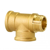 Латунный равнопроходный тройник FFM - 1/2"