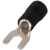 Изолированный наконечник вилка 1,25.5 0.5-1.5 мм2 черный