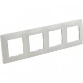 Рамка 4 постовая белый NILOE Legrand