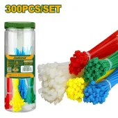 Стяжки нейлоновые для кабелей; цветные; упаковка 300шт; JDTE87521 Jadever