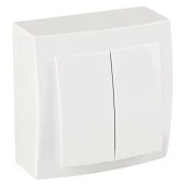 Выключатель наружный  THEMIS NILSON  2 клавиши белый