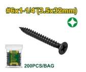 Шуруп для гипсокартона 3,5*32мм (200шт в пакете); Jadever