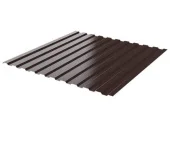 Профнастил LID (H=1.0m) темно-коричневый 8017 / LS-8