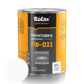 Грунт по металлу глифталевый, матовый, белый, 0,9кг, ГФ-021 Rolax