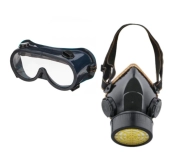 Набор защитный от пыли Очки + Респиратор, EP-50273, Epica Star