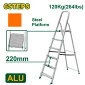 Лестница стремянка на 6 ступени для хозяйственных нужд, 120кг; Jadever