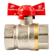 Кран шаровой  HYDRO-S, FF, бабочка - 1/2"