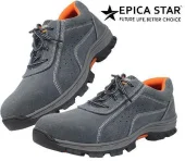 Низкая серая рабочая обувь с перфорацией разм.45# EP-30260; Epica Star