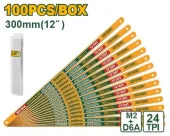 Полотно биметаллическое для ножовки по металлу 300мм 24T; Jadever