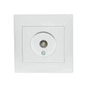ТВ розетка Elmos Jasmin 10 A 250 В Белый