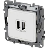 Розетка USB двойная белый NILOE Legrand