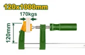 Зажим резьбовой F-образный с пластиковой ручкой 120*1000mm JDCP2125 Jadever