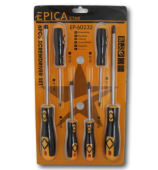 Набор отверток 6 шт. (+ / -) SL/PH, 2шт - 5*100мм + 2шт 3*75мм + 5шт 6*150мм, EP-60232, Epica Star