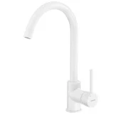 Смеситель для кухни INOX белый 412