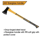 Топор на длинной стеклопластиковой рукояти 1500гр, EP-20479, Epica Star