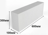 Газоблок перегородочный BCA 600*300*100мм, D500, Meteor - Moldova