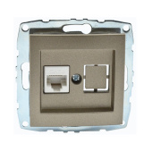 Розетка компьютерная RJ45 CAT6 Despina 500-002305-125