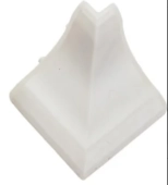 Угол наружный для плинтуса столешницы Ideal 001 - белый 