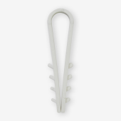 Дюбель-хомут «Елочка» круглый Ø 8 белый