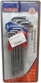 Набор ключей звездочка Torx, удлиненные, 9шт, Makute