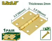 Петли пара 90*90 мм 2 мм + 12 винтов Jadever