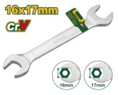 Рожковый гаечный ключ 16*17mm 200mm JDSA2306  Jadever