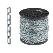Стальная цепь с коротким оцинкованным кольцом 2 мм (150м)