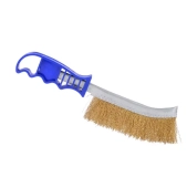 Щетка проволочная высокоуглеродистая сталь с латунным покрытием 240 мм 110g, Sali