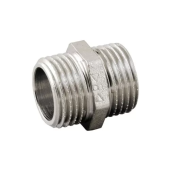Никелированный латунный ниппель, диаметр 1/2'' MM