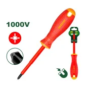 Отвертка изолированная для электротехнических работ 1000V Pozidriv (+) PZ1; 80мм; Jadever