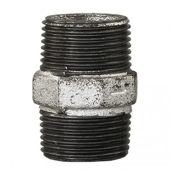 Оцинкованный равнопроходный ниппель MxM - 1/2"