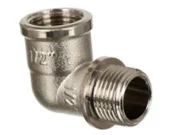 Уголок латунь 1/2'Вх1/2'Н  EMIRPLAST