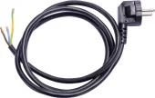 Кабель с вилкой e.wire.plug.black.1,5, 3х1,5, 1,2м, черный