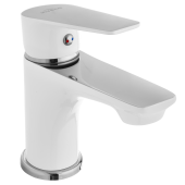 Смеситель для умывальника DOKOS WHITE / CHROM, Invena, Польша