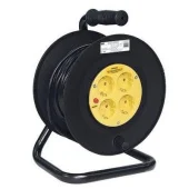 Катушка с кабелем  4 розетки с зазамлением  2P+E/50m 3*1.5
