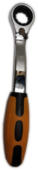 Накидной ключ с трещоткой, переключатель вращения, пластиковая рукоять, 16мм, EP-20429, Epica Star