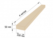Доска 100*50*4000мм