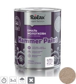 Эмаль Алкидно-уретановая с молотковым эффектом HAMMER PAINT, Медь, ROLAX 2L