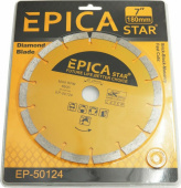 Диск алмазный сегментарный по бетону, мрамору, граниту Ø180*22.23mm 8600rpm, EP-50124, Epica Star