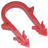 Красная якорная скоба для фиксации труб системы теплых полов, Wave, (100шт)