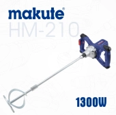 Миксер электрический строительный 220V 1300W 0-1100r/min 120мм, MAKUTE