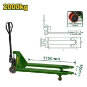 Тележка гидравлическая для поддонов 2000 кг JDNH1R20 Jadever