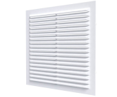 Вентиляционная квадратная решетка 1313С ERA, белый, ABS пластик